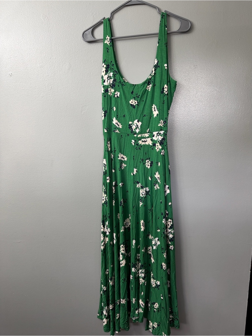 Market & Spruce Green Floral Maxi Dress - Sleeveless Scoop Neck medium - Picture 8 of 9